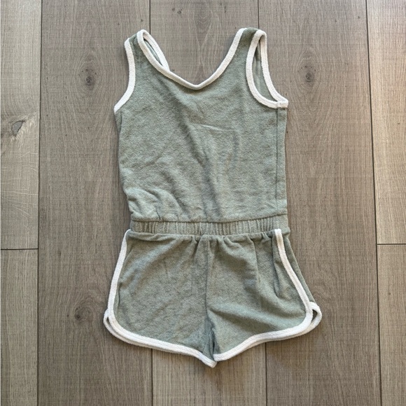 Girls Terrycloth Romper - Picture 1 of 6